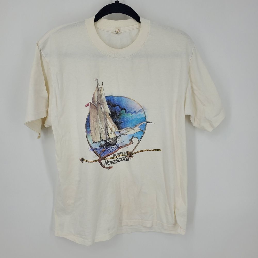 Vintage Harvey Woods Bluenose II Nova Scotia T-Shirt Size L